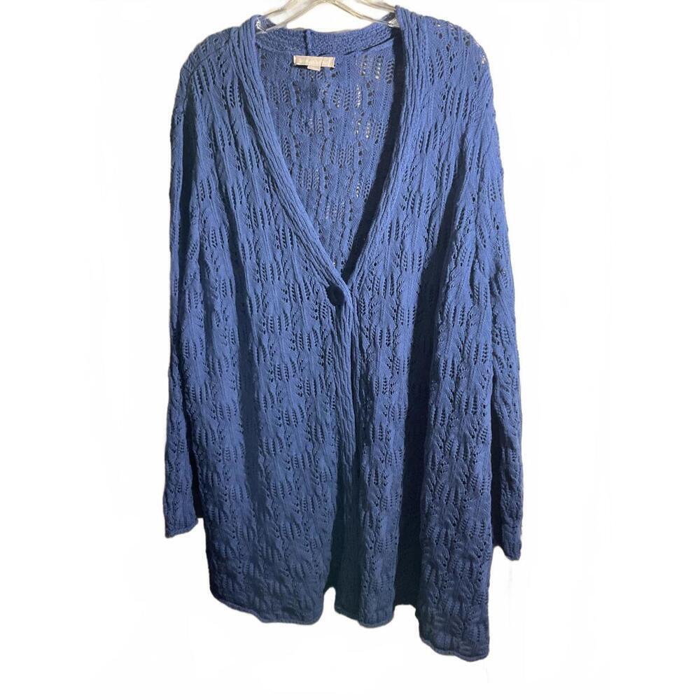 Woman Within Open Knit Cardigan 26/28 3X